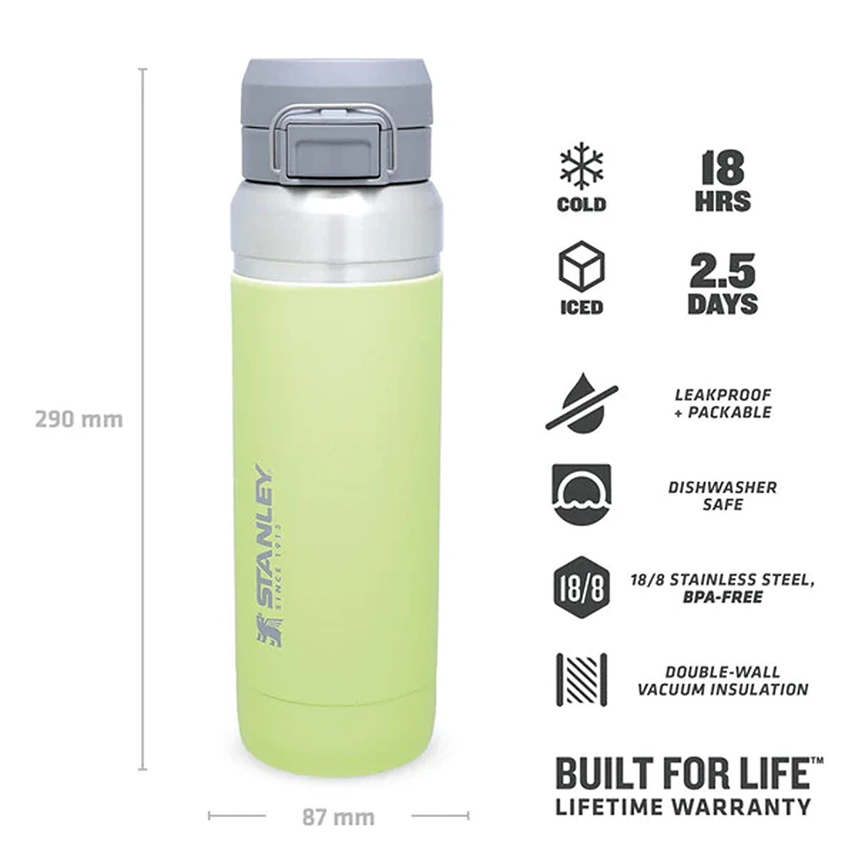 Stanley GO 1064ml/36oz Flip Btl Citron