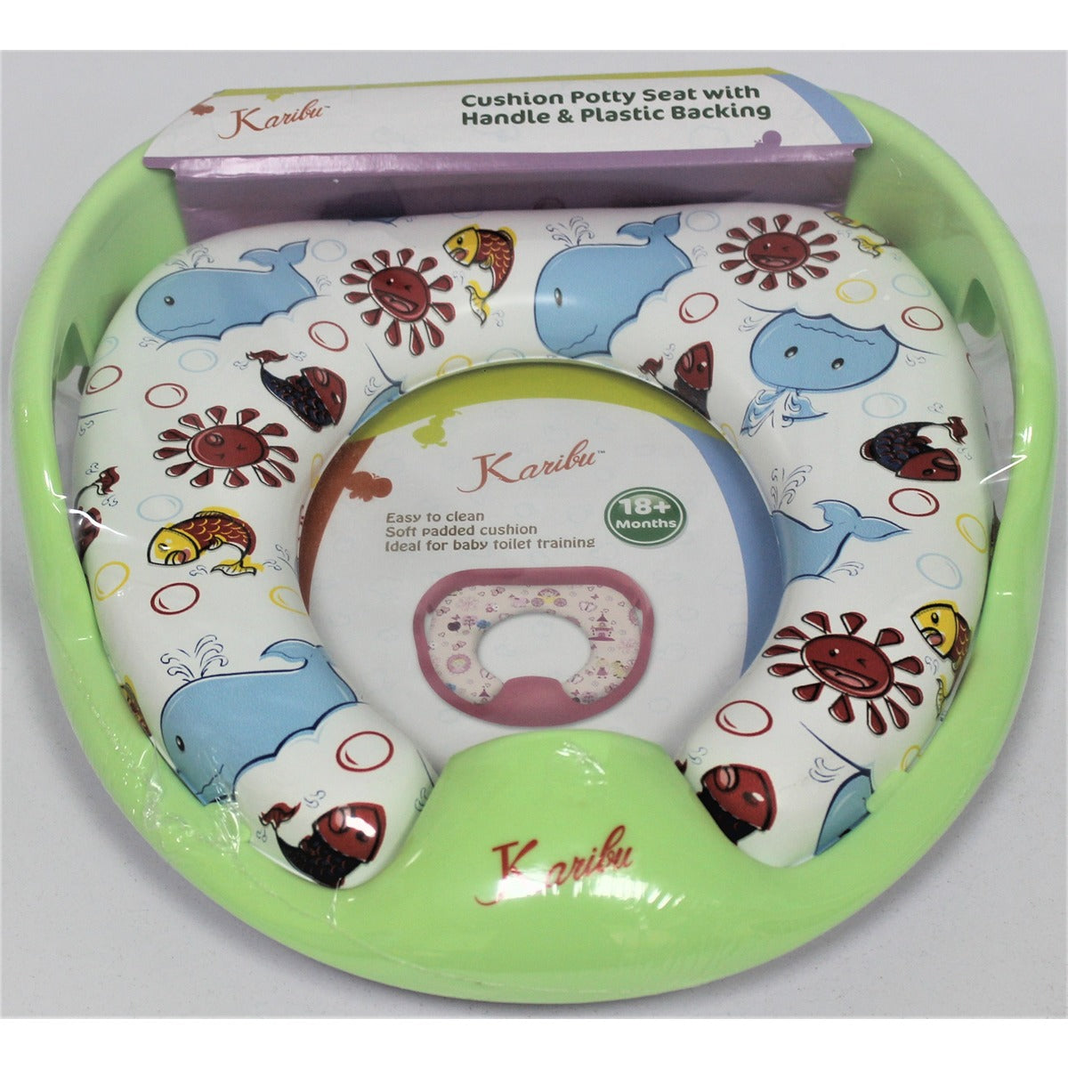 Karibu Cushion Potty Seat With Handle Green