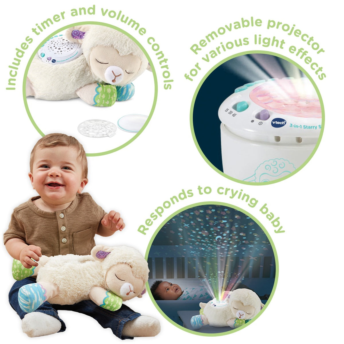 Vtech Stick & Twist Hippo | Hippopotamus, Interactive & Developmental Toy with Sounds and Music | For Boys & Girls, Suitable for Ages 3 Months+