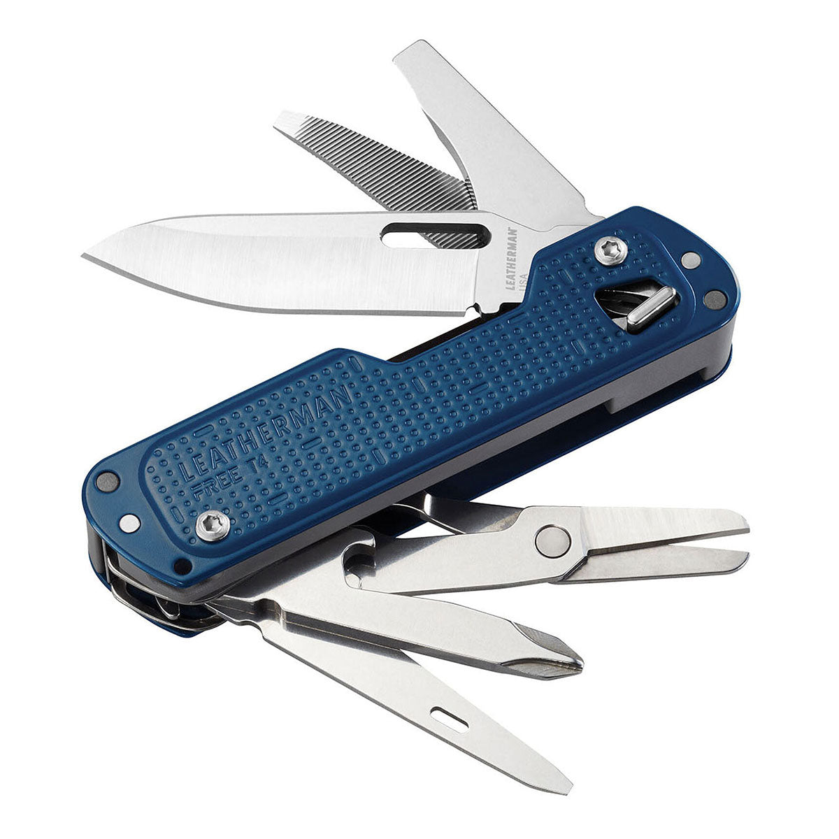 Leatherman Free T4 Multi Tool Navy Peg