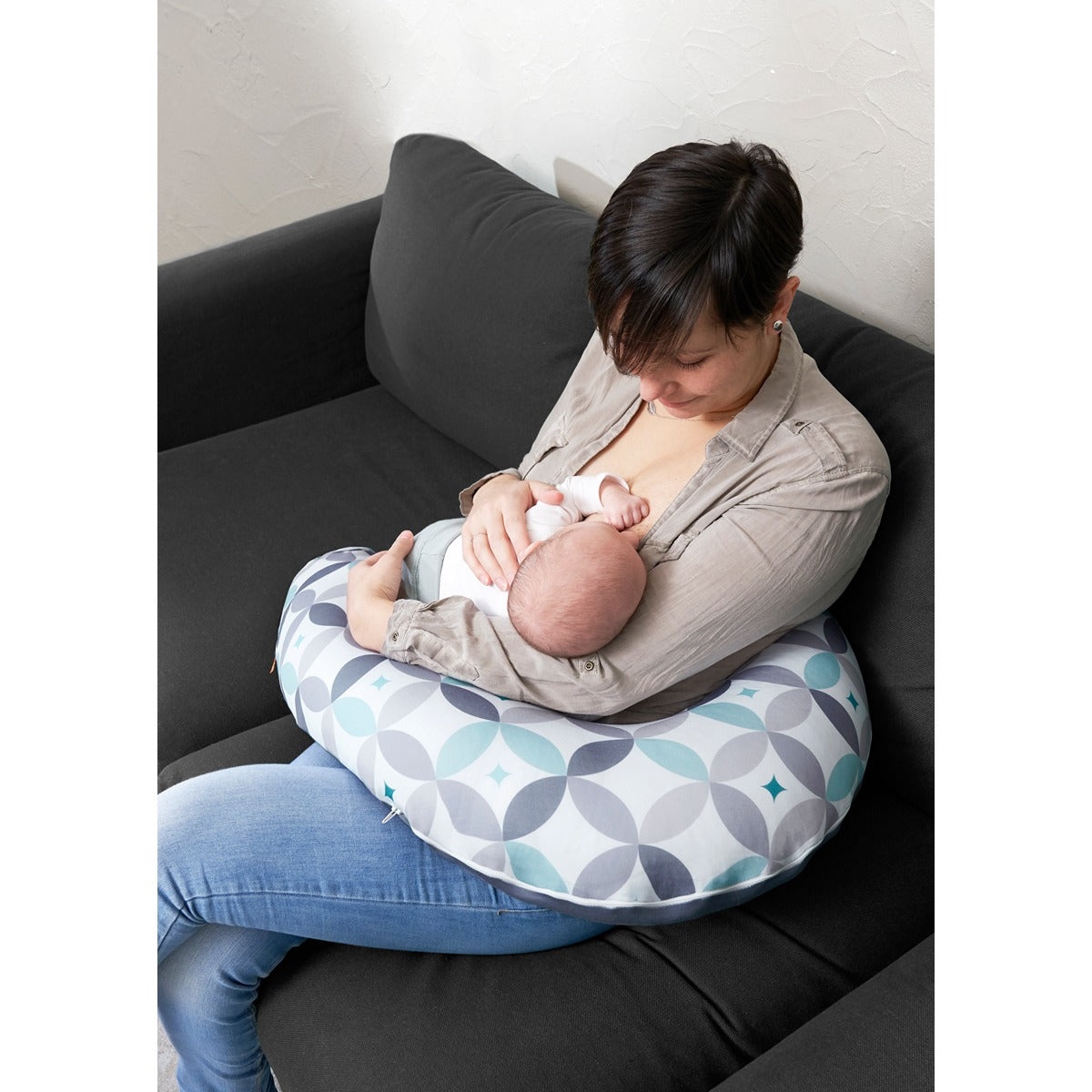 Badabulle Maternity Cusion Graphic | Nursing Pillow Comfortable with its microbead filling, Soft, stretch fabric