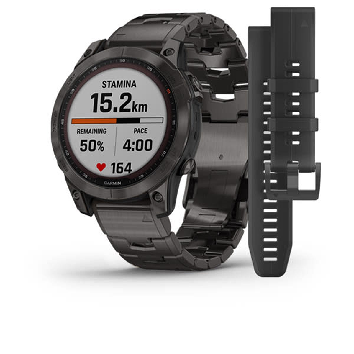 Garmin Fenix7 Saph/carb Gray DLC TI/VNTD TI BND