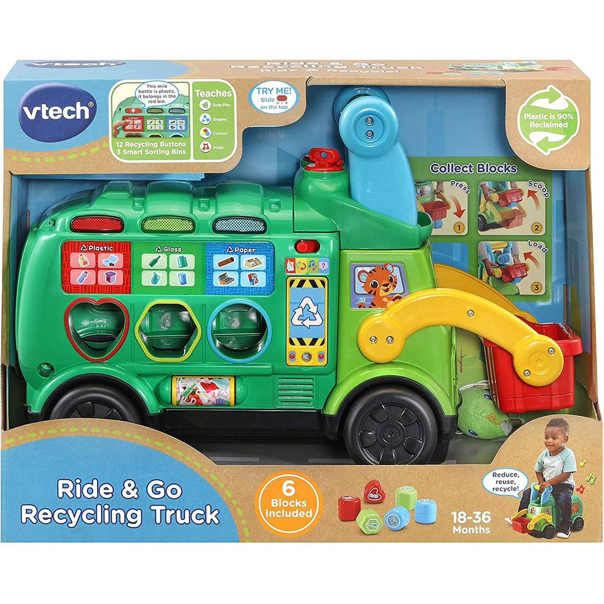 Vtech Ride & Go Recycling Truck