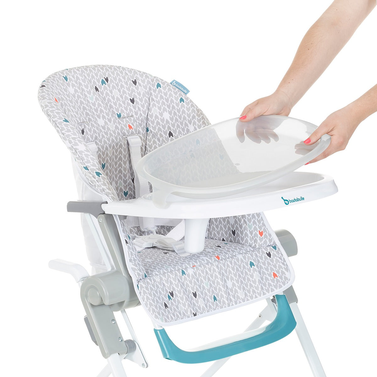 Badabulle - Compact High Chair with Flat Folding & Multi Positioning