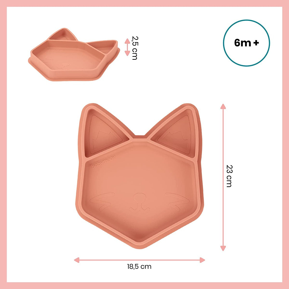 BabyMoov ISY Plate Terracotta Fox