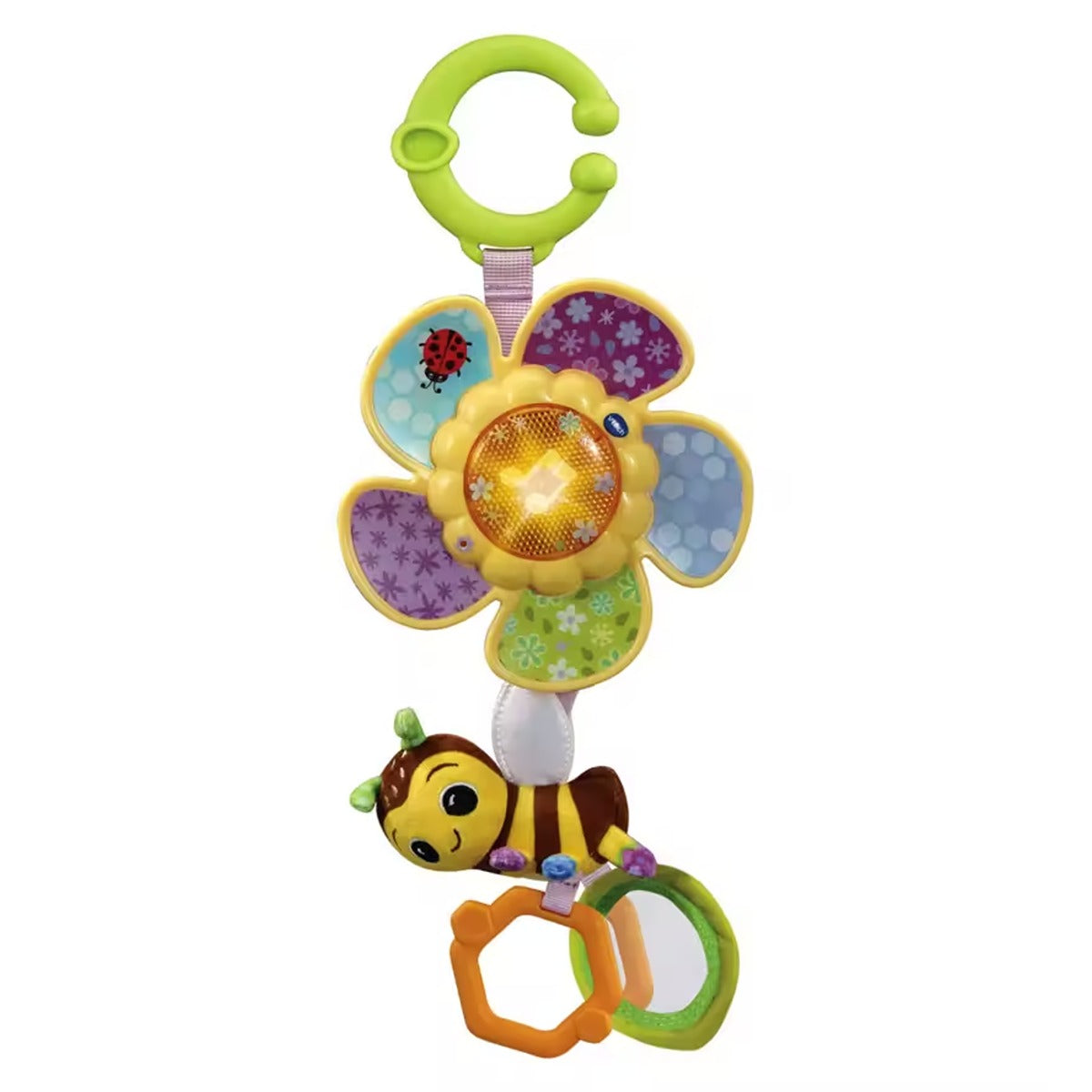 Vtech Tug & Spin Busy Bee | Interactive & Developmental Toy with Sounds and Music | For Boys & Girls, Suitable for Ages 3 Months+