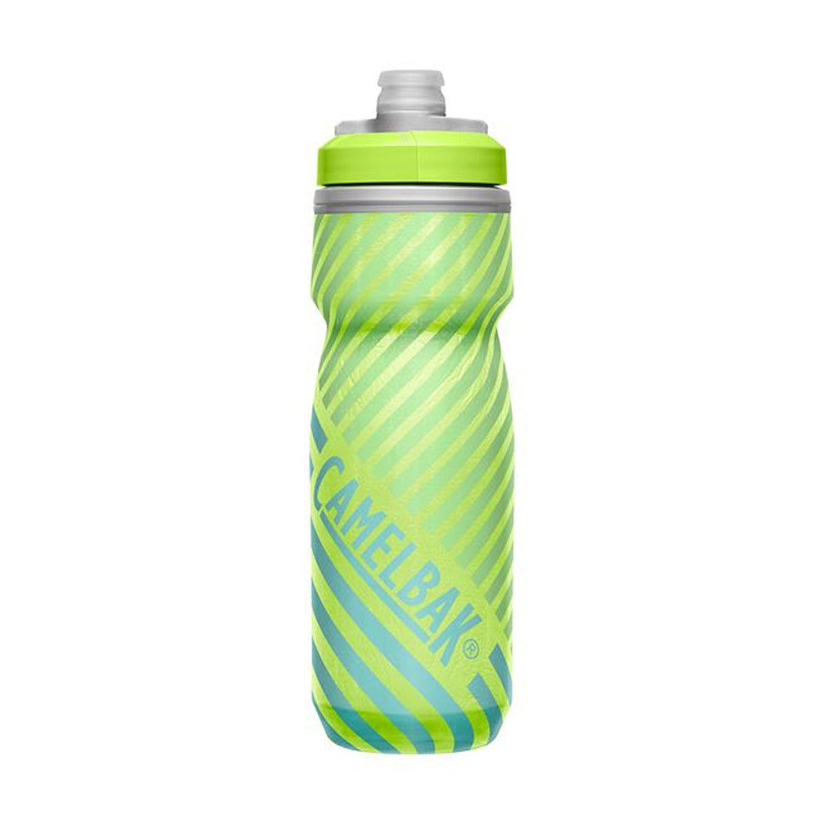 CamelBak Podium Chill Outdoor 21oz, Lime/Blue Stripe