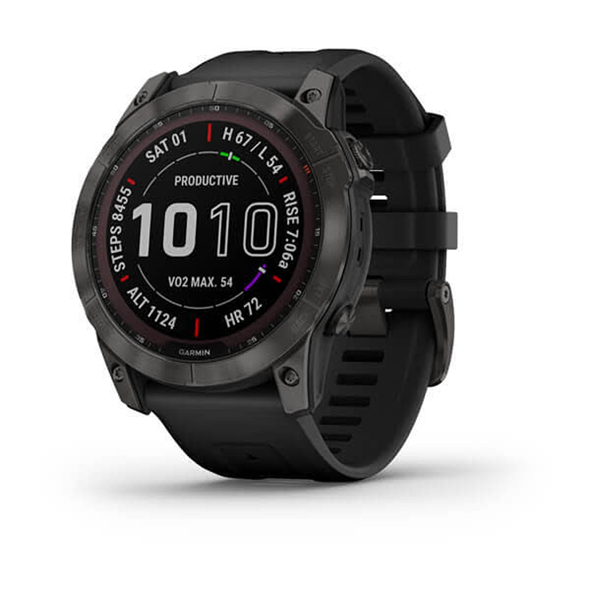 Garmin Fenix7X Saph/Carbon Gray/ti w/Silicone