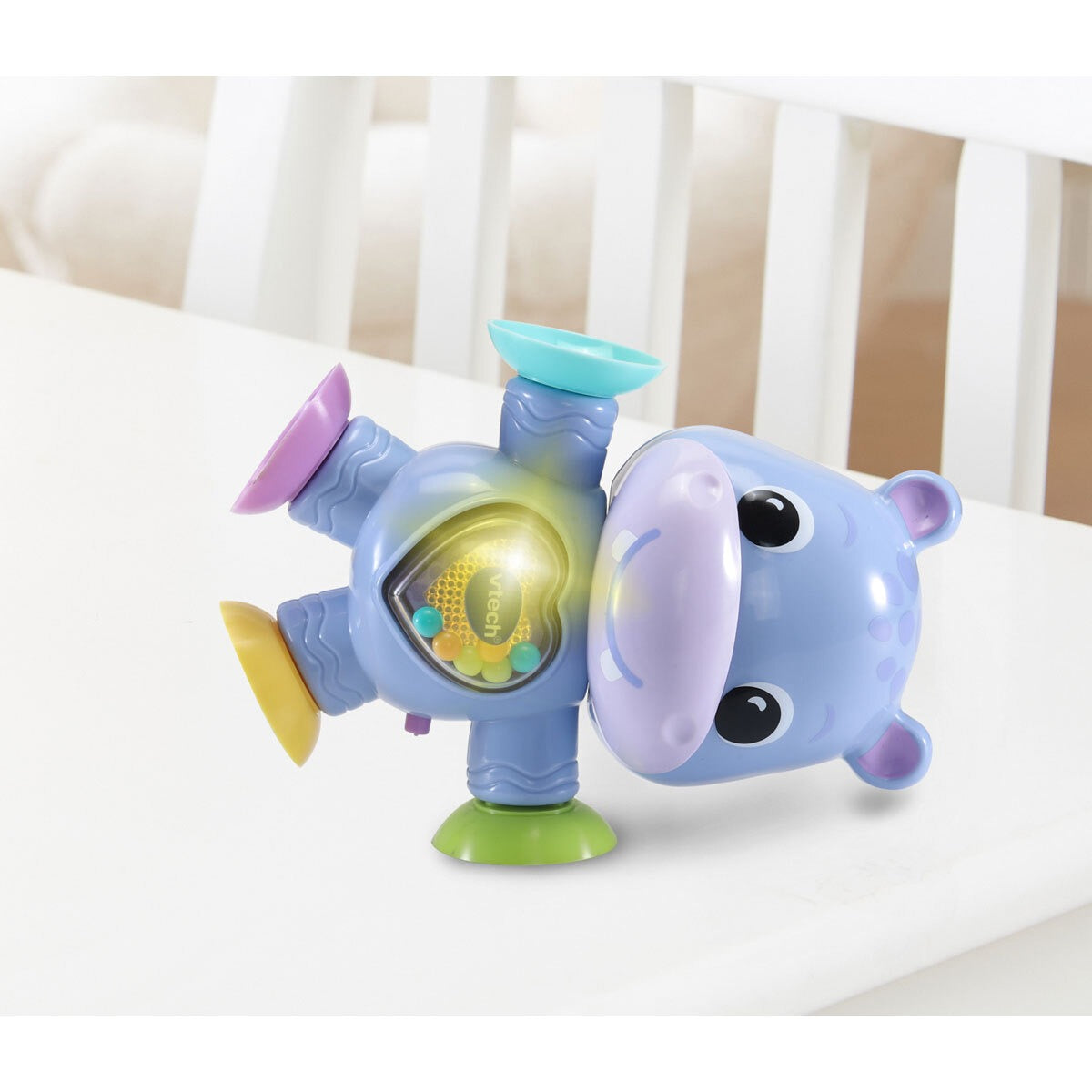 Vtech Stick & Twist Hippo | Hippopotamus, Interactive & Developmental Toy with Sounds and Music | For Boys & Girls, Suitable for Ages 3 Months+