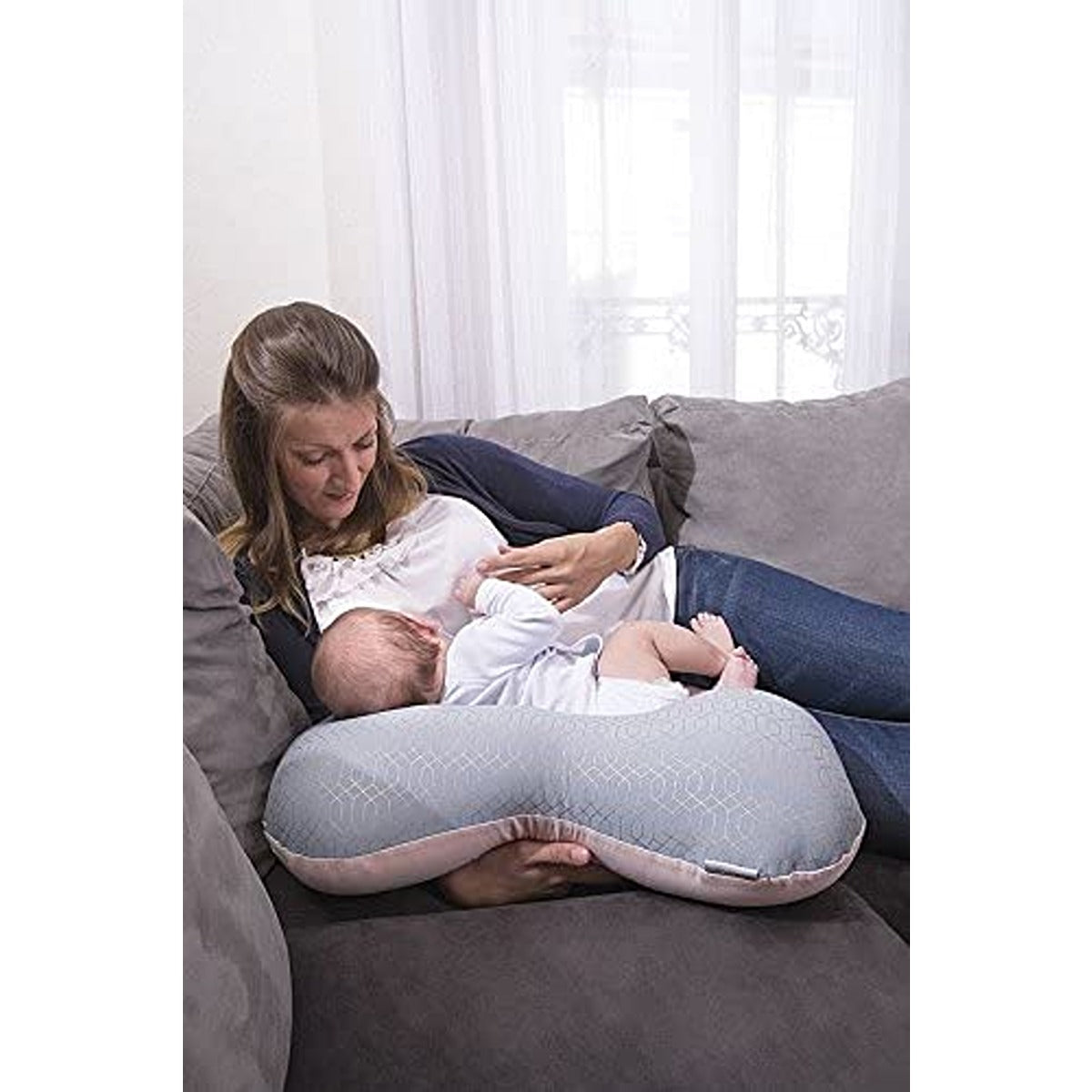 BabyMoov 2 in 1 Ergonomically designed Maternity & Nursing Pillow -  Pink