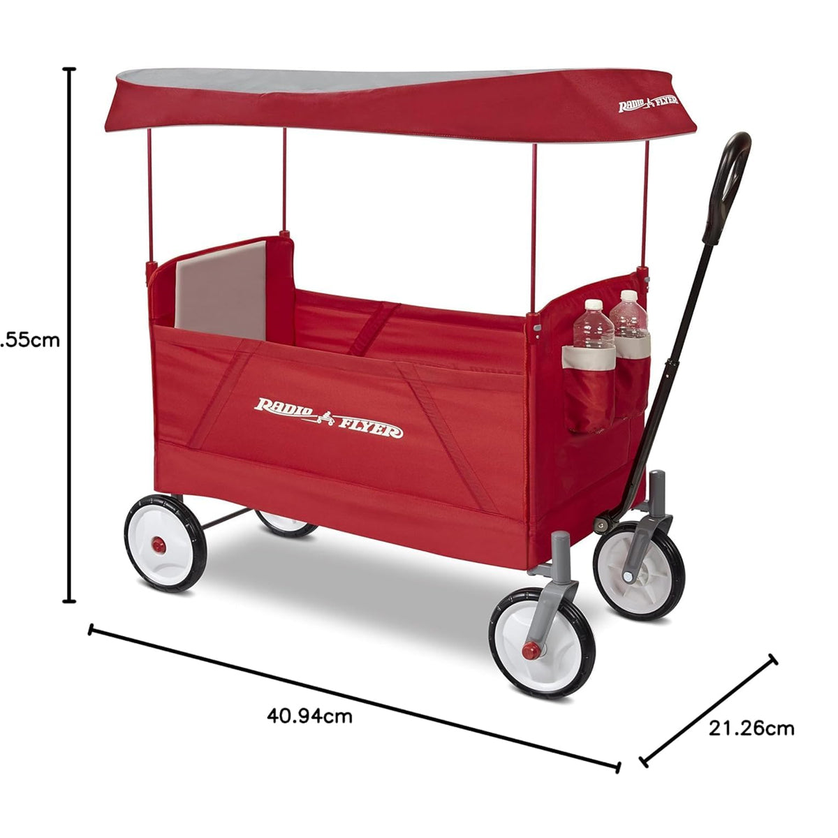 Radio Flyer 3 In 1 Ez Fold Wagon With Canopy