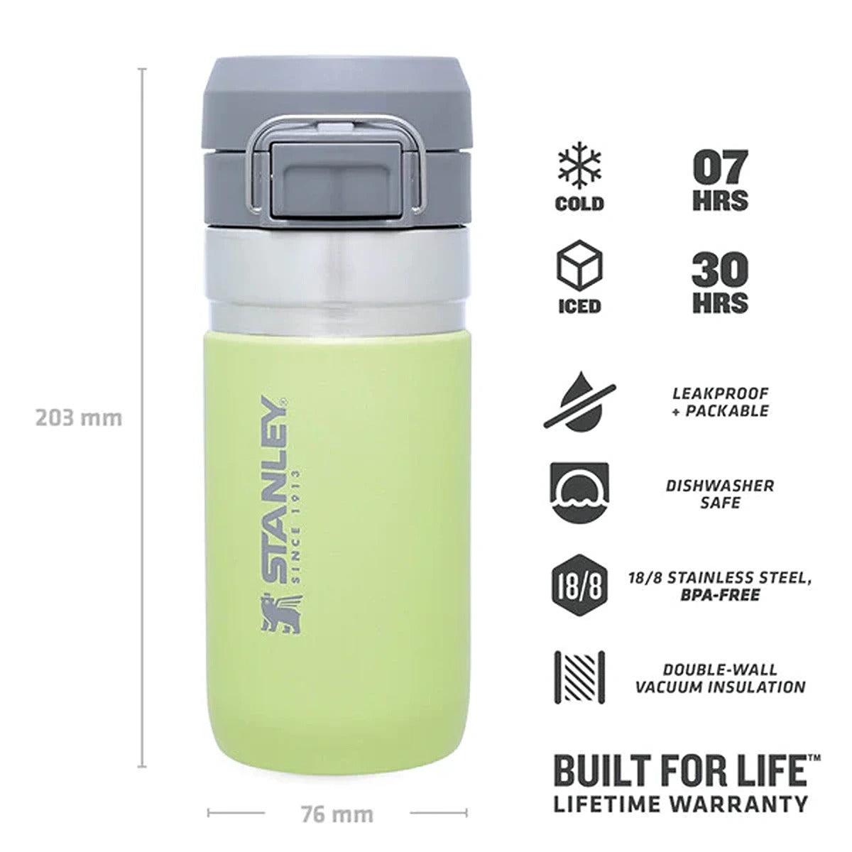 Stanley GO 473ml/16oz Flip Btl Citron EU