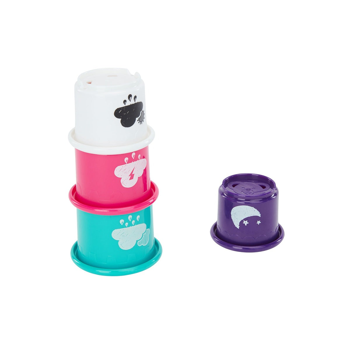 Badabulle Rigolo & Co 8-Piece Bath Set Multi-Colored