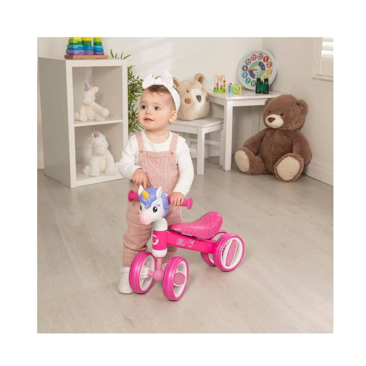 Evo Evo Character Head Bobble Bike - Unicorn