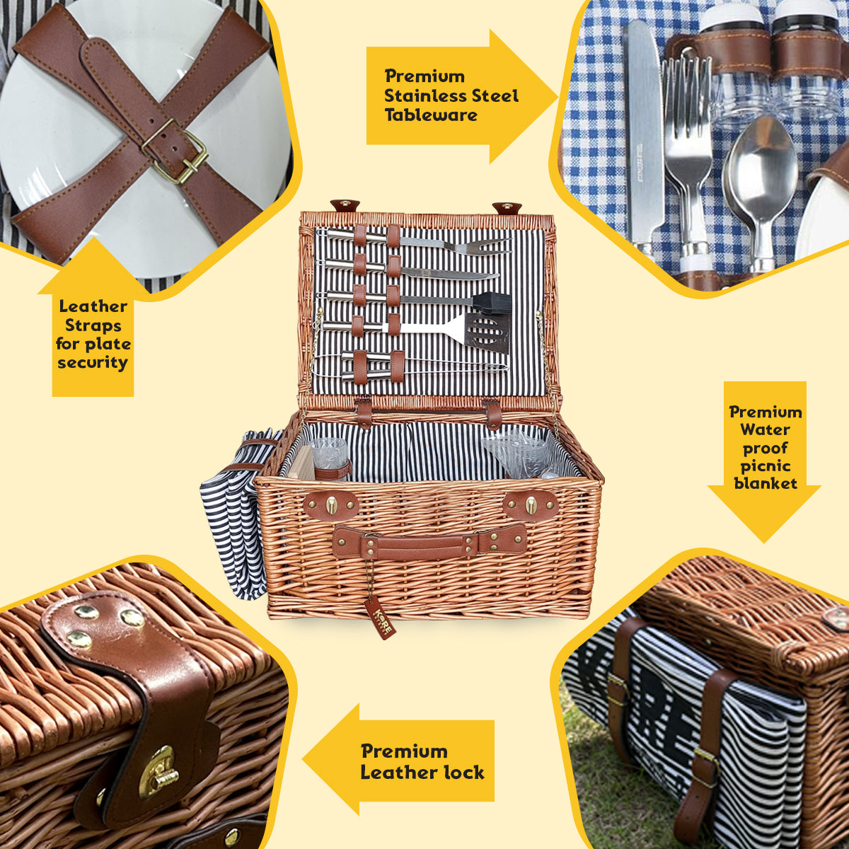 Kore Outdoor Picnic Basket outdoor