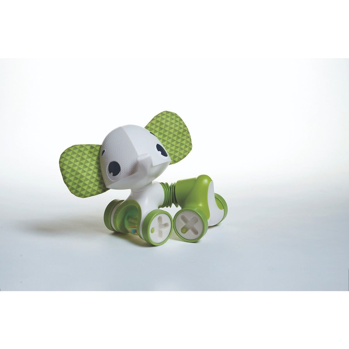 Tiny Love TINY ROLLING TOY - SAMUEL THE ELEPHANT | 3 months + Babies | Cognition Developing Flexible Toys | Green