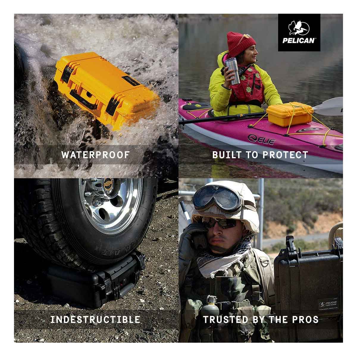 Pelican Case with Foam 1120 WL/WF - Yellow