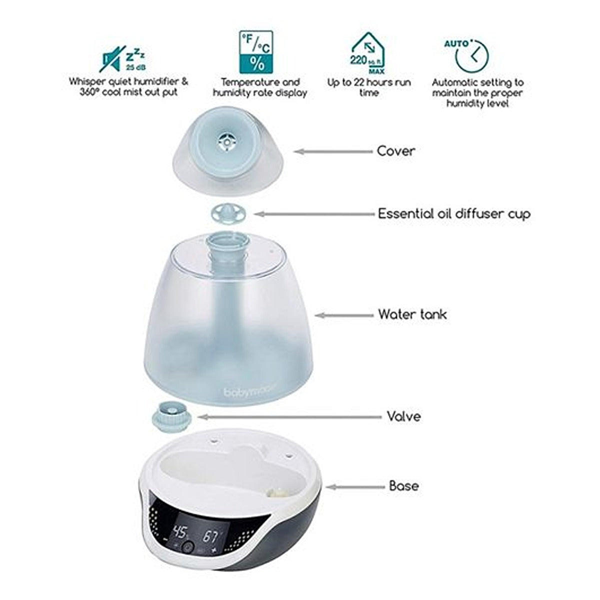 BabyMoov Humidifier Hygro + - Blue