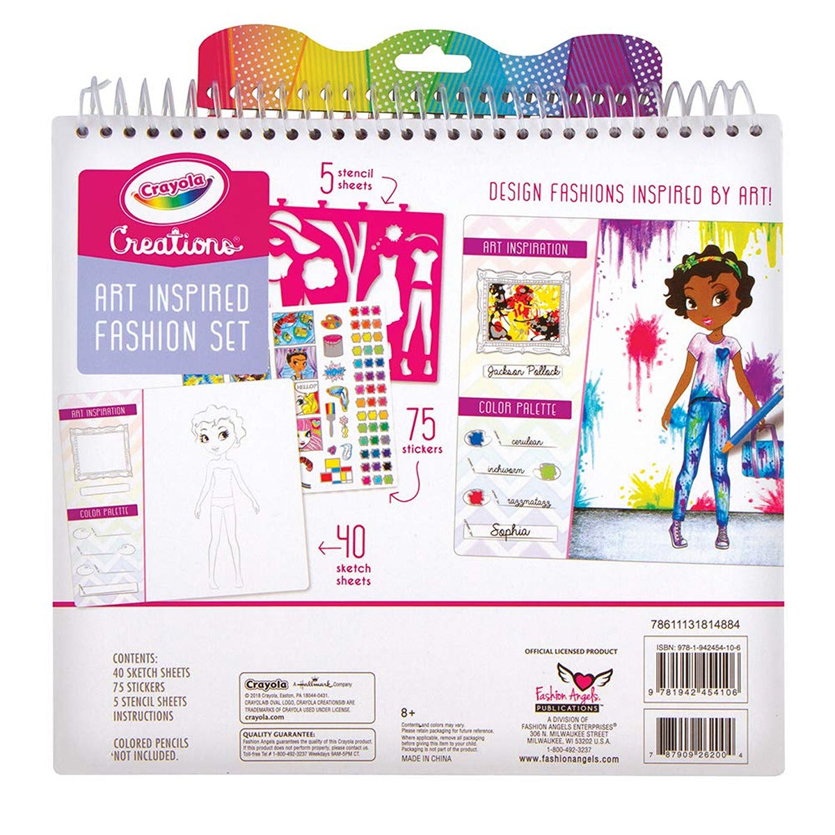 Crayola Creations Art History Fashion Sketch Portfolio