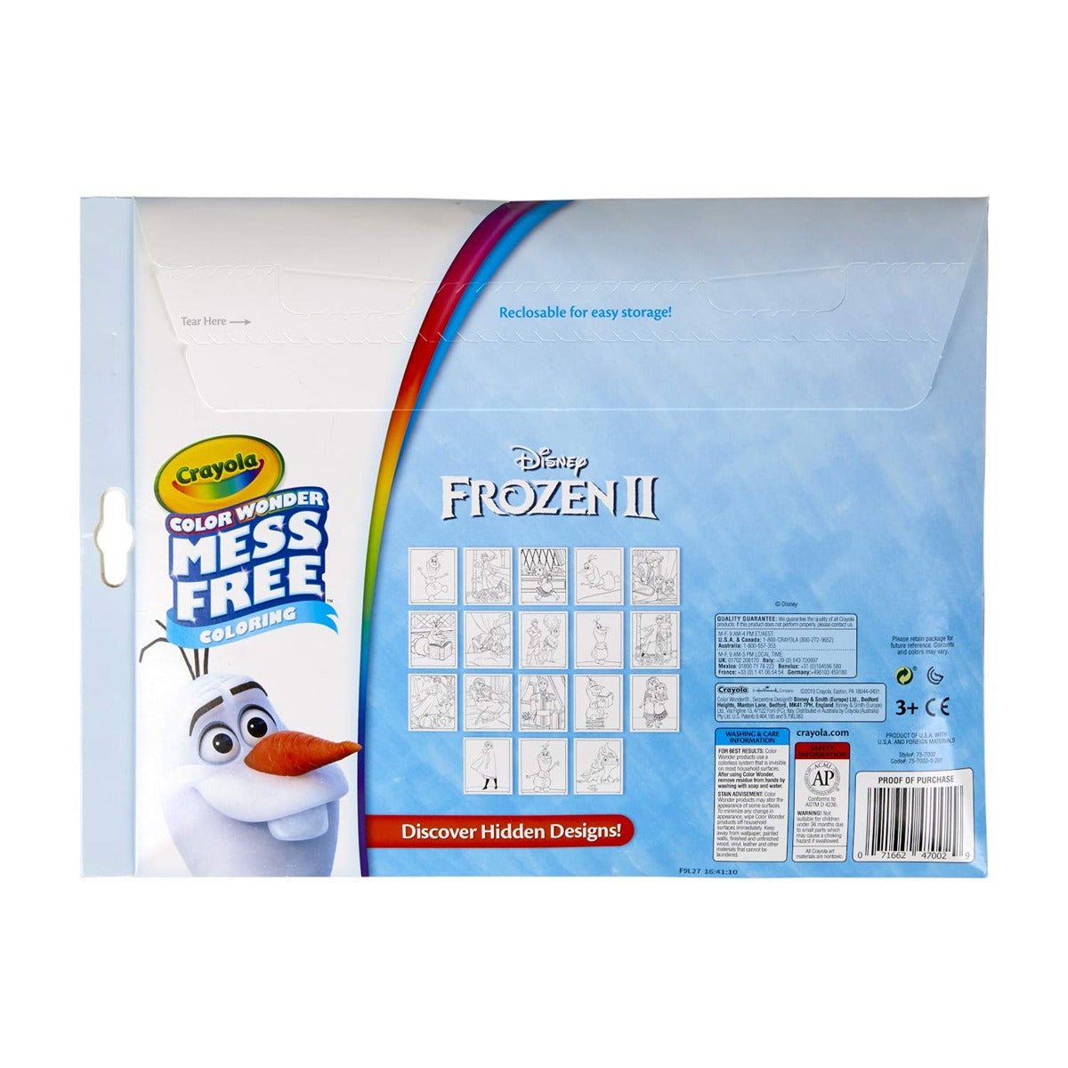 Crayola COLOR WONDER OVERWRAP FROZEN    2