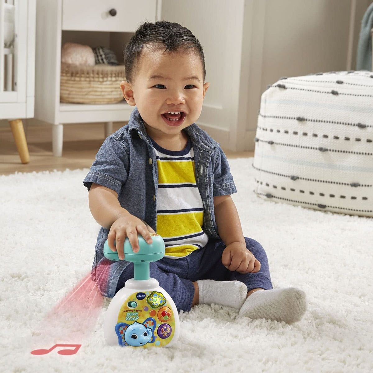 Vtech Learning Lights Sudsy Soap | Handwash, Interactive & Developmental Toy with Sounds and Music | For Boys & Girls, Suitable for Ages 3 Months+