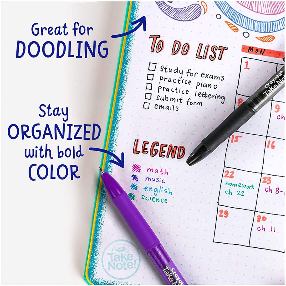 Crayola Take Note! Washable Gel Pens 14 ct.