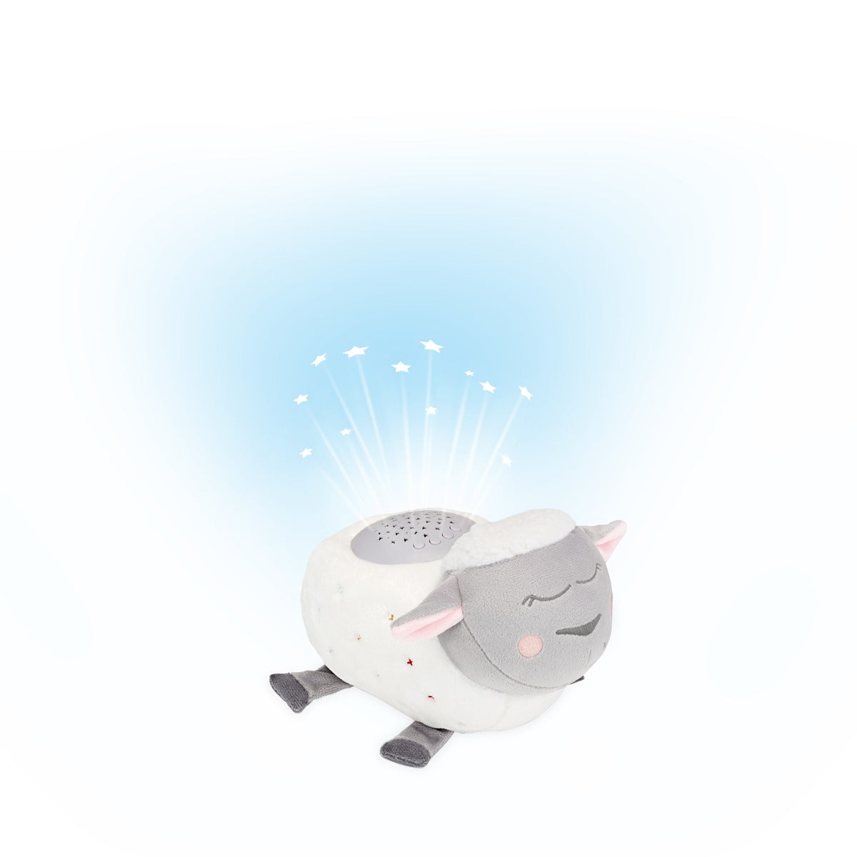 Badabulle Sheep Plush Musical Projection Night Light  - 21 x 16 x 14 Cm