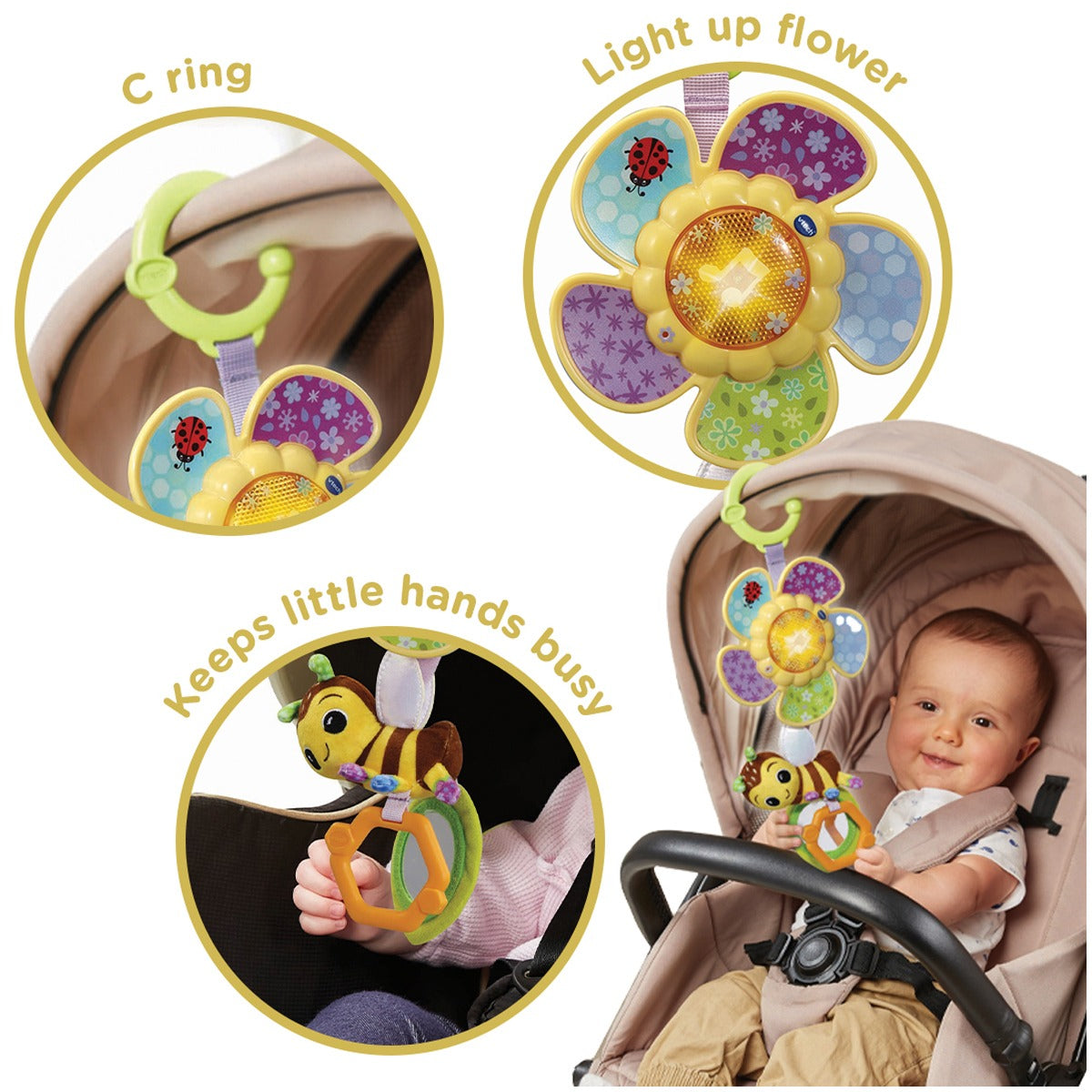 Vtech Stick & Twist Hippo | Hippopotamus, Interactive & Developmental Toy with Sounds and Music | For Boys & Girls, Suitable for Ages 3 Months+