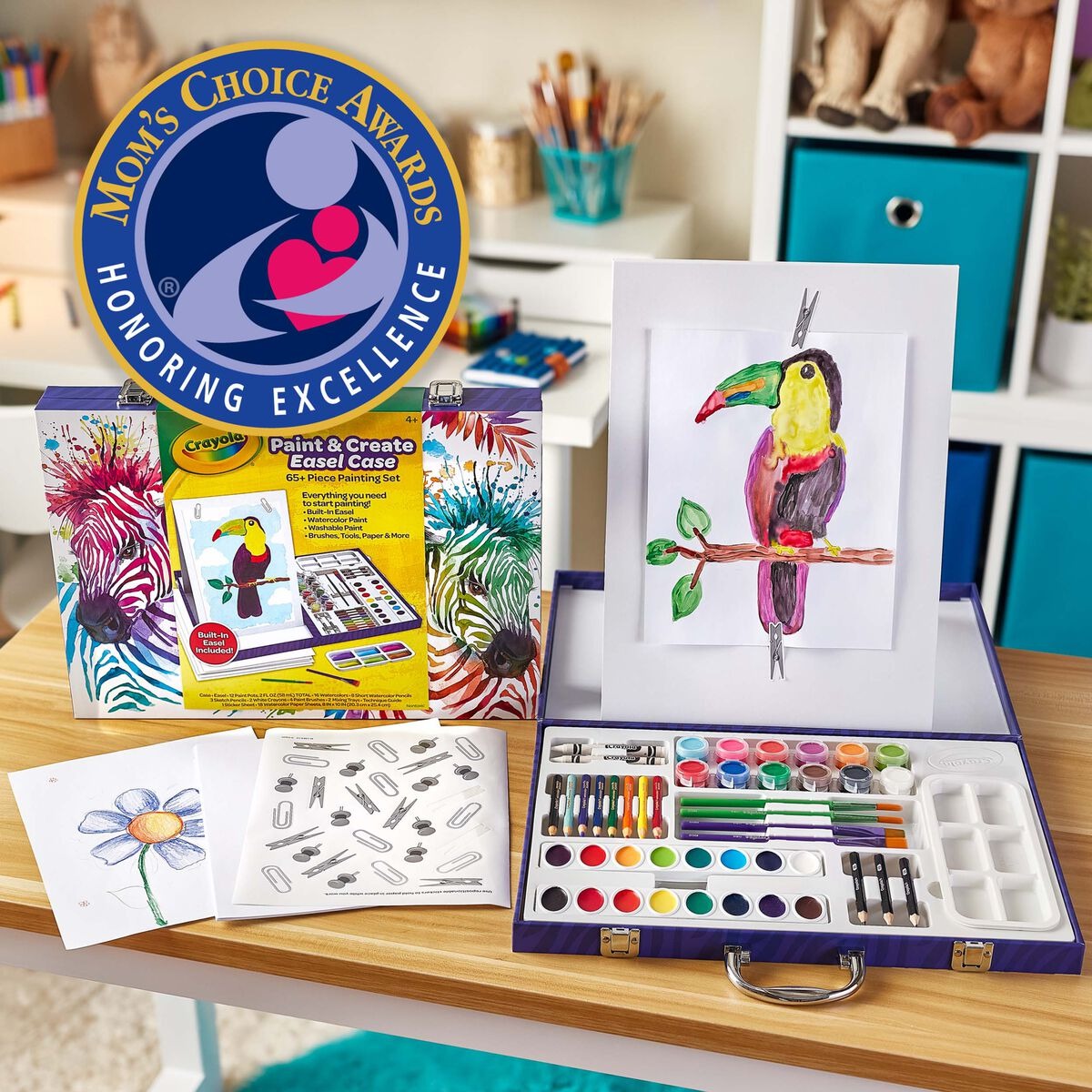 Crayola Table Top Easel Art Case for Kids