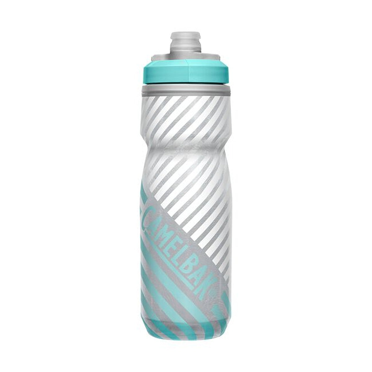 CamelBak Podium Chill Outdoor 21oz, Grey/Teal Stripe