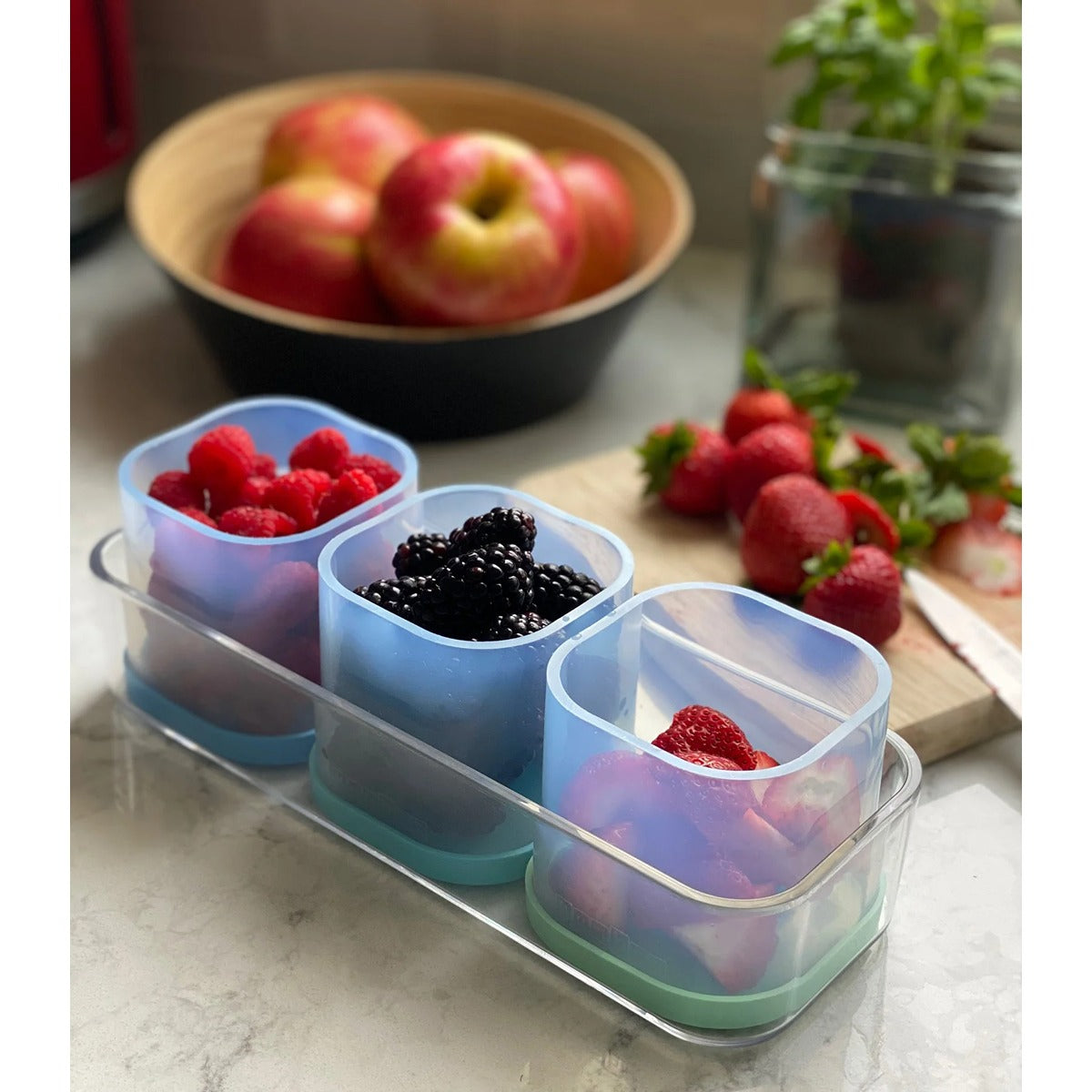 yumbox Yumbox Chop chop Tray for 3 (Rectangle)