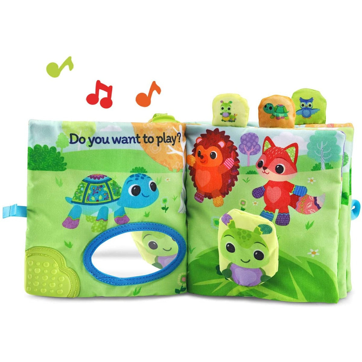 Vtech Turtle&quot;s Busy Day Soft Book, Green