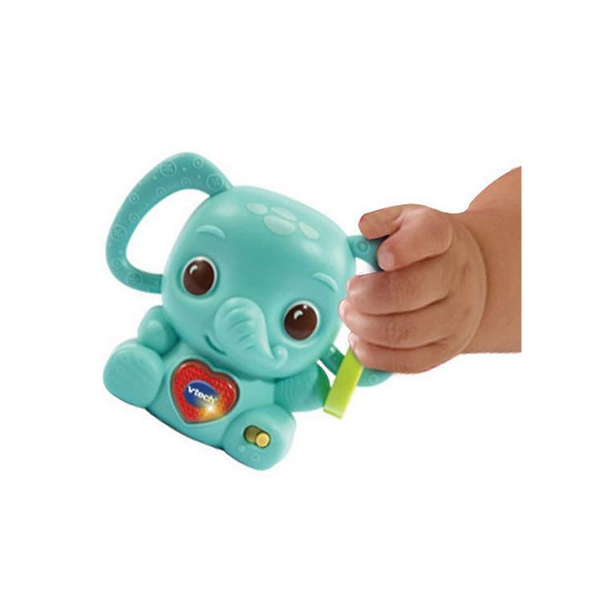 Vtech Stack, Rattle & Link Elephant  | Interactive & Developmental Toy with Sounds and Music | For Boys & Girls, Suitable for Ages 3 Months+