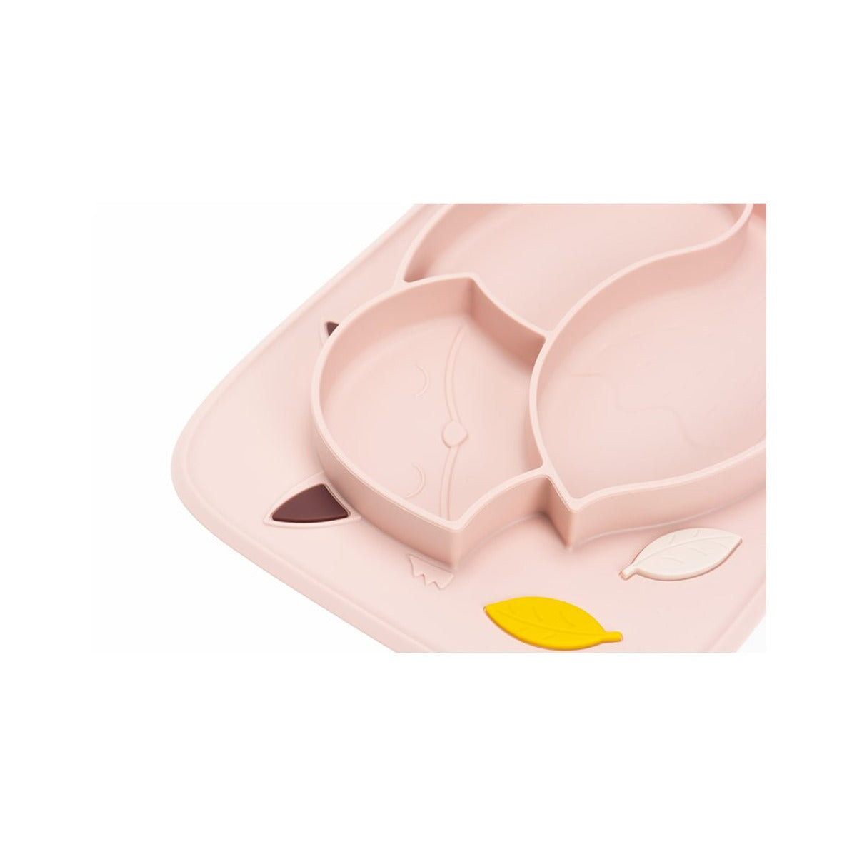 InnoGio GIO Fox Toddler Plate for Baby, Dishwasher Safe, Pink