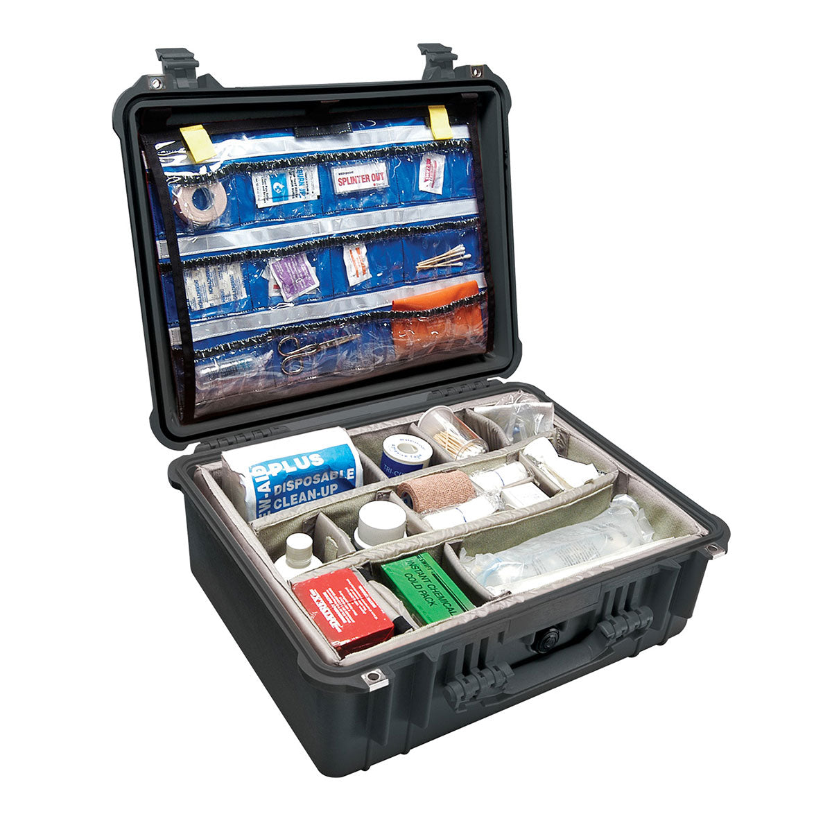 Pelican Protector EMS Case 1550EMS WL/ORG & DIV - Black