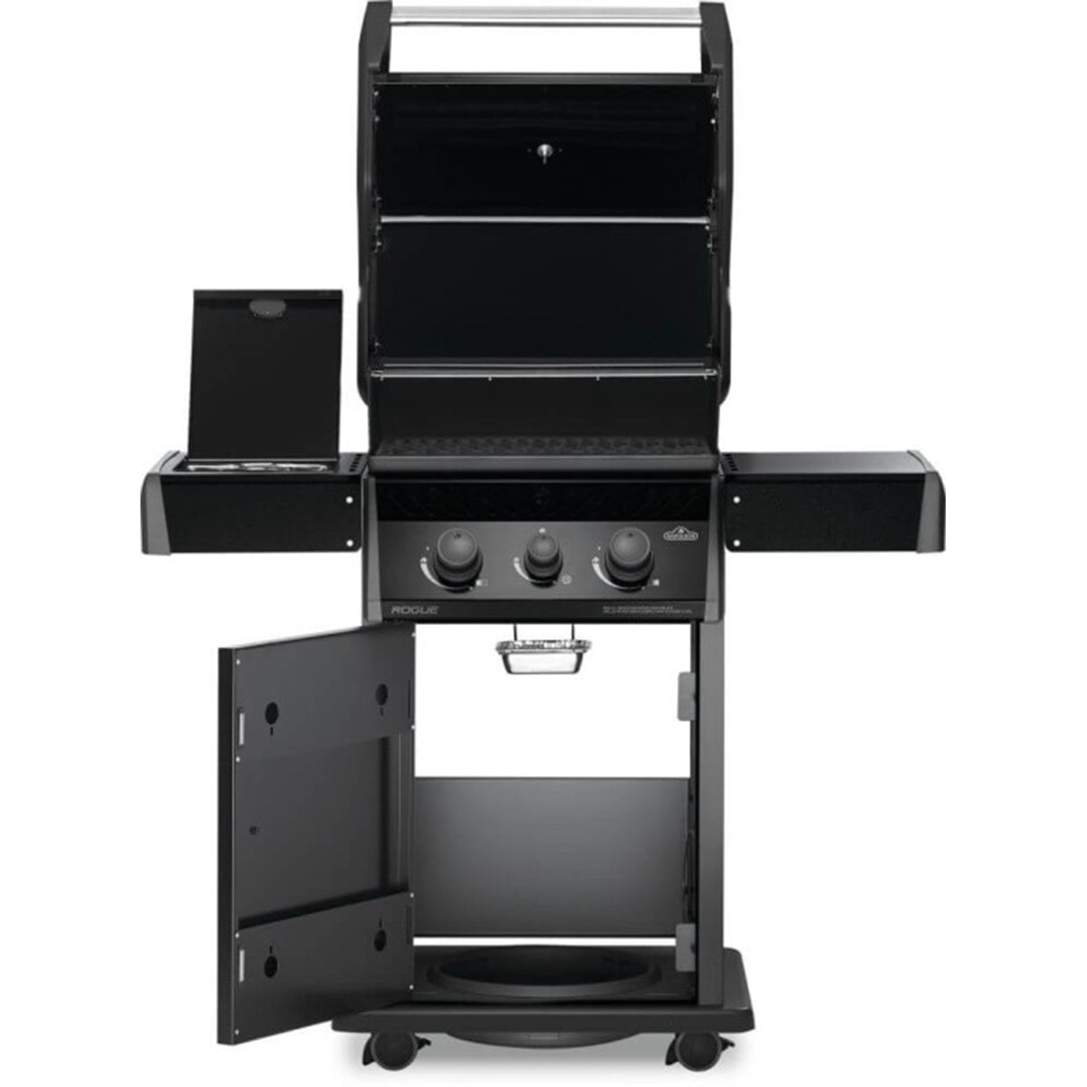 Napoleon Legend  365 Propane Gas Grill with Range Side Burner, Black