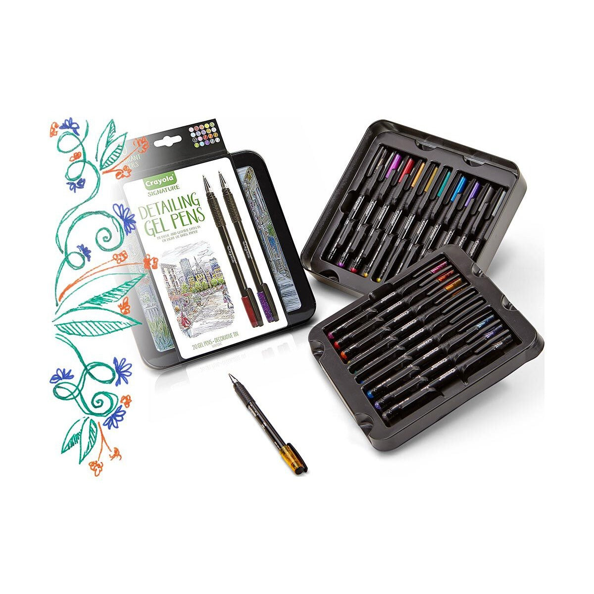 Crayola Signature Detailing Gel Pens, 20 Count