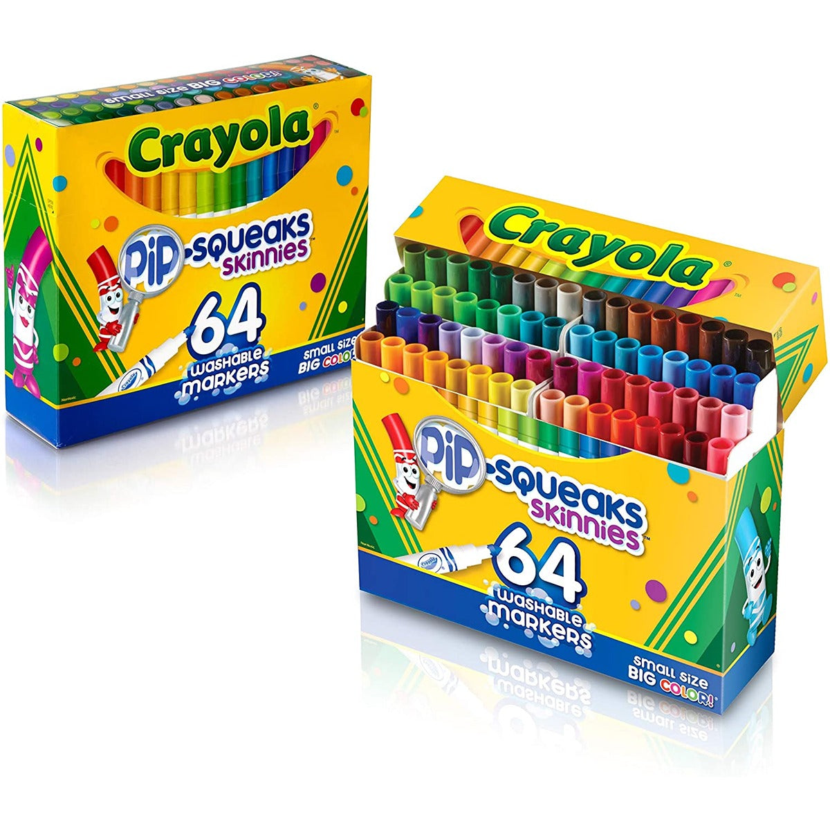 Crayola 64 ct. Washable Pip-Squeaks Skinnies Markers