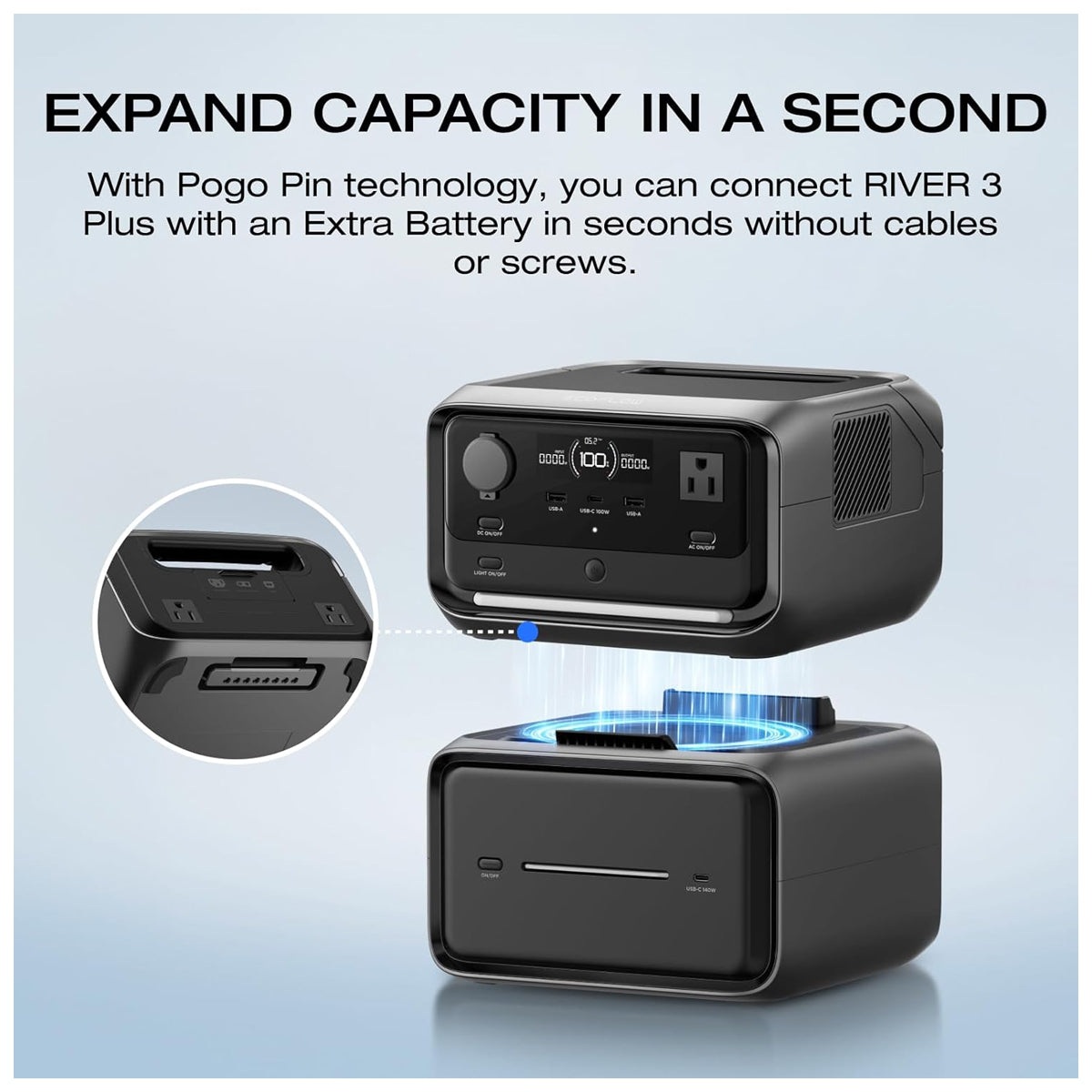 Ecoflow RIVER 3 Max Plus Portable Power Station with EB600 Battery