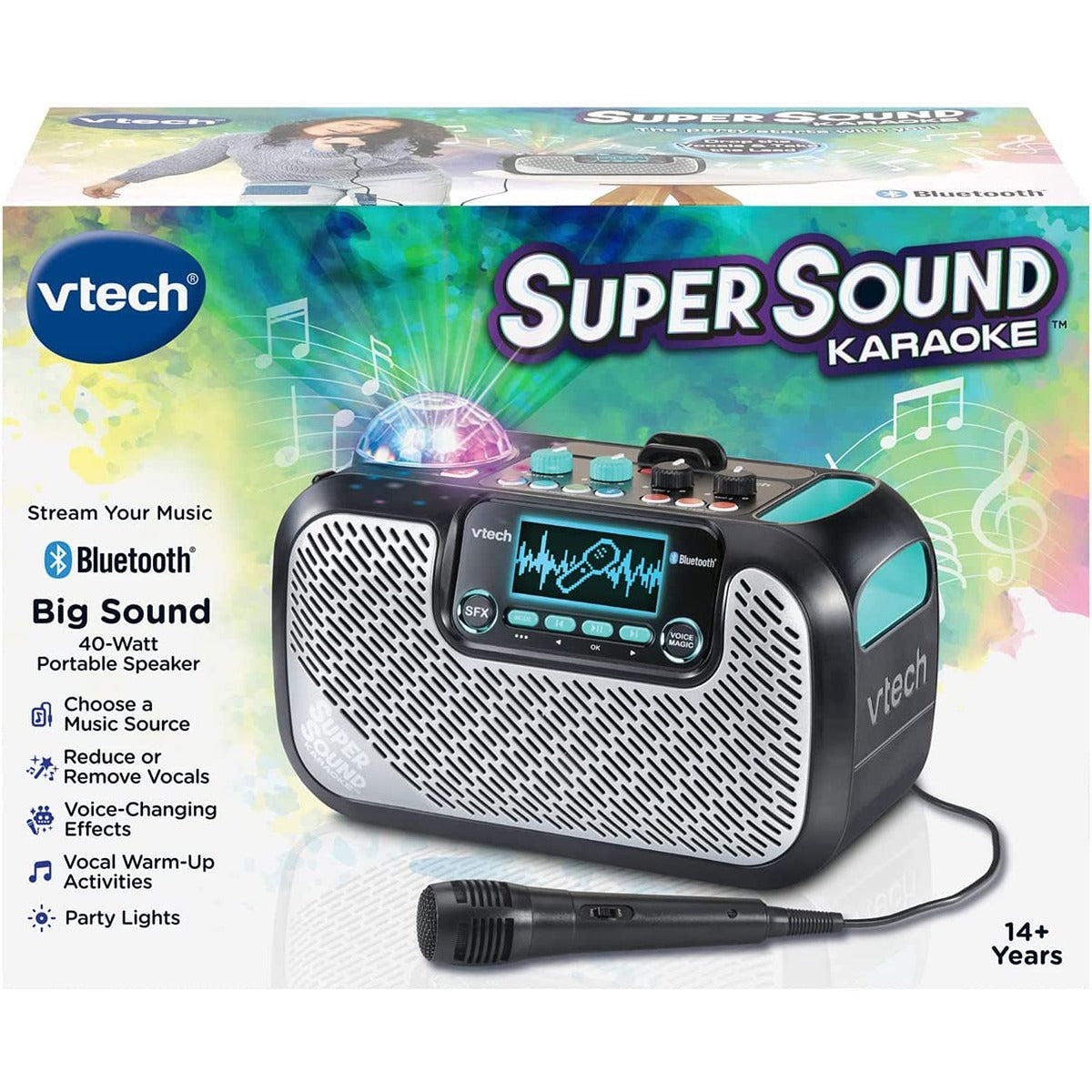 Vtech Super Sound Karaoke | Portable Karaoke Speaker With Microphone| Musical Toy Suitable for Boys & Girls 14+ Years