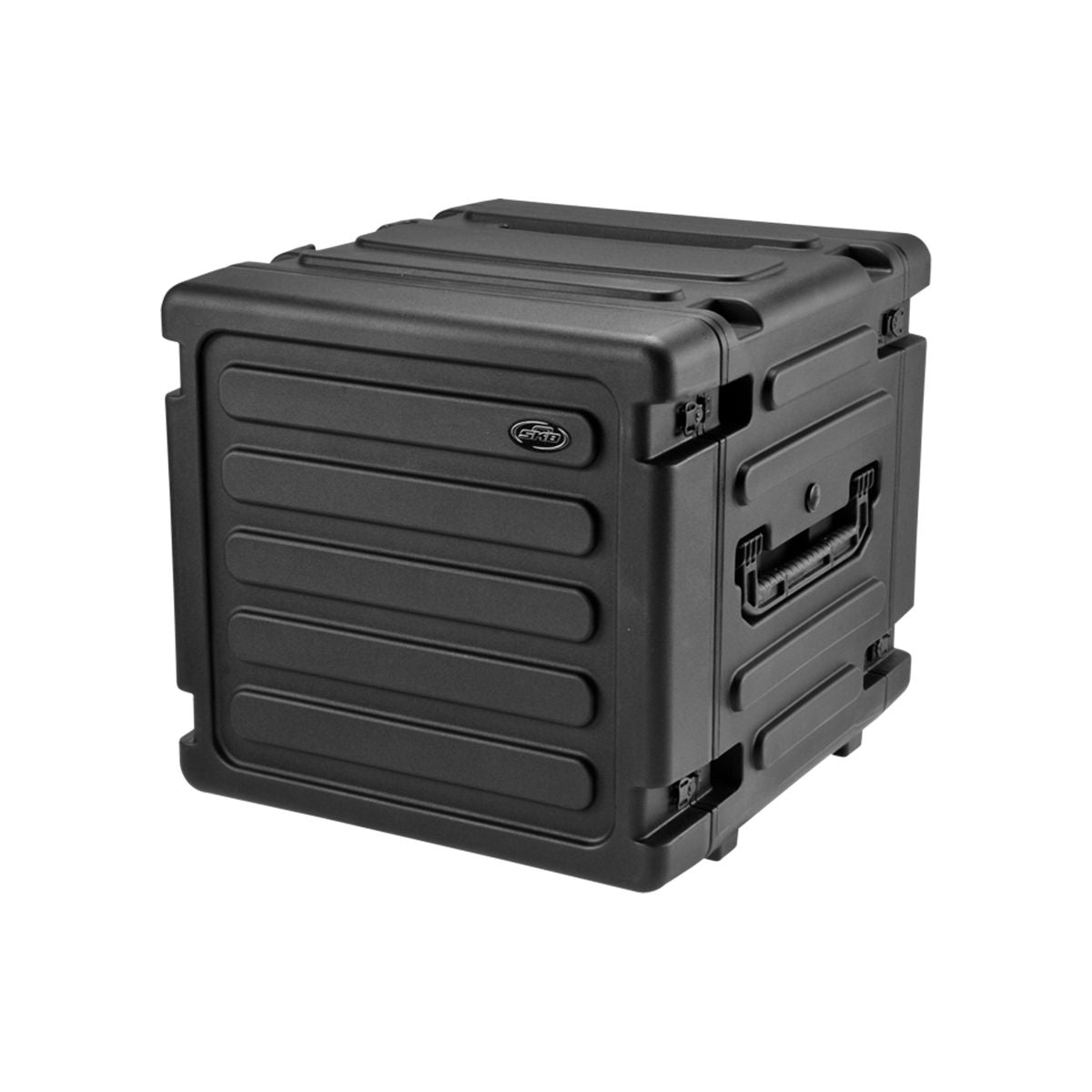 SKB 20 Inch Deep 10U Roto Shockmount Rolling Rack w/ Wheels & Handle