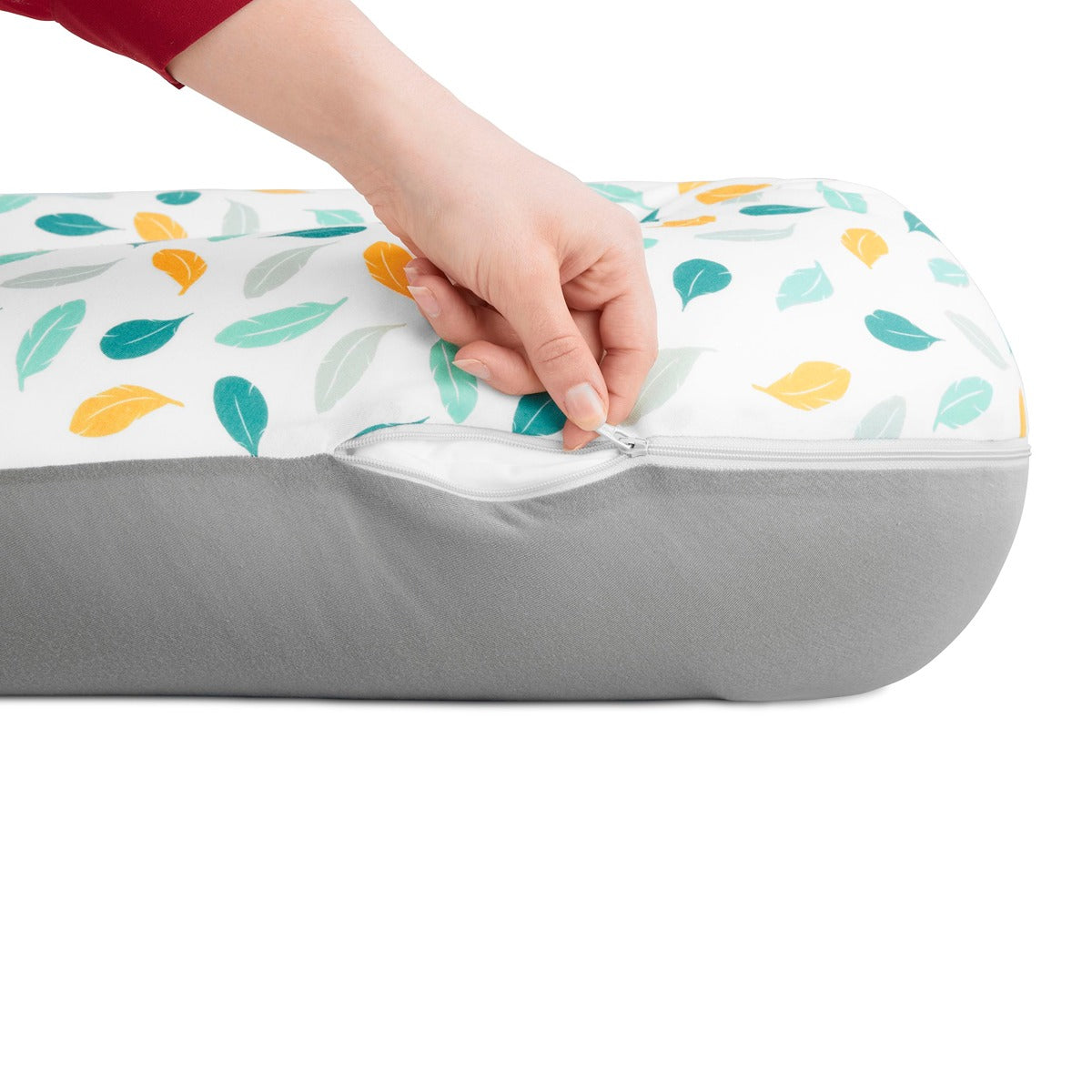Badabulle Maternity Cusion Feathers | Nursing Pillow Comfortable with its microbead filling, Soft, stretch fabric