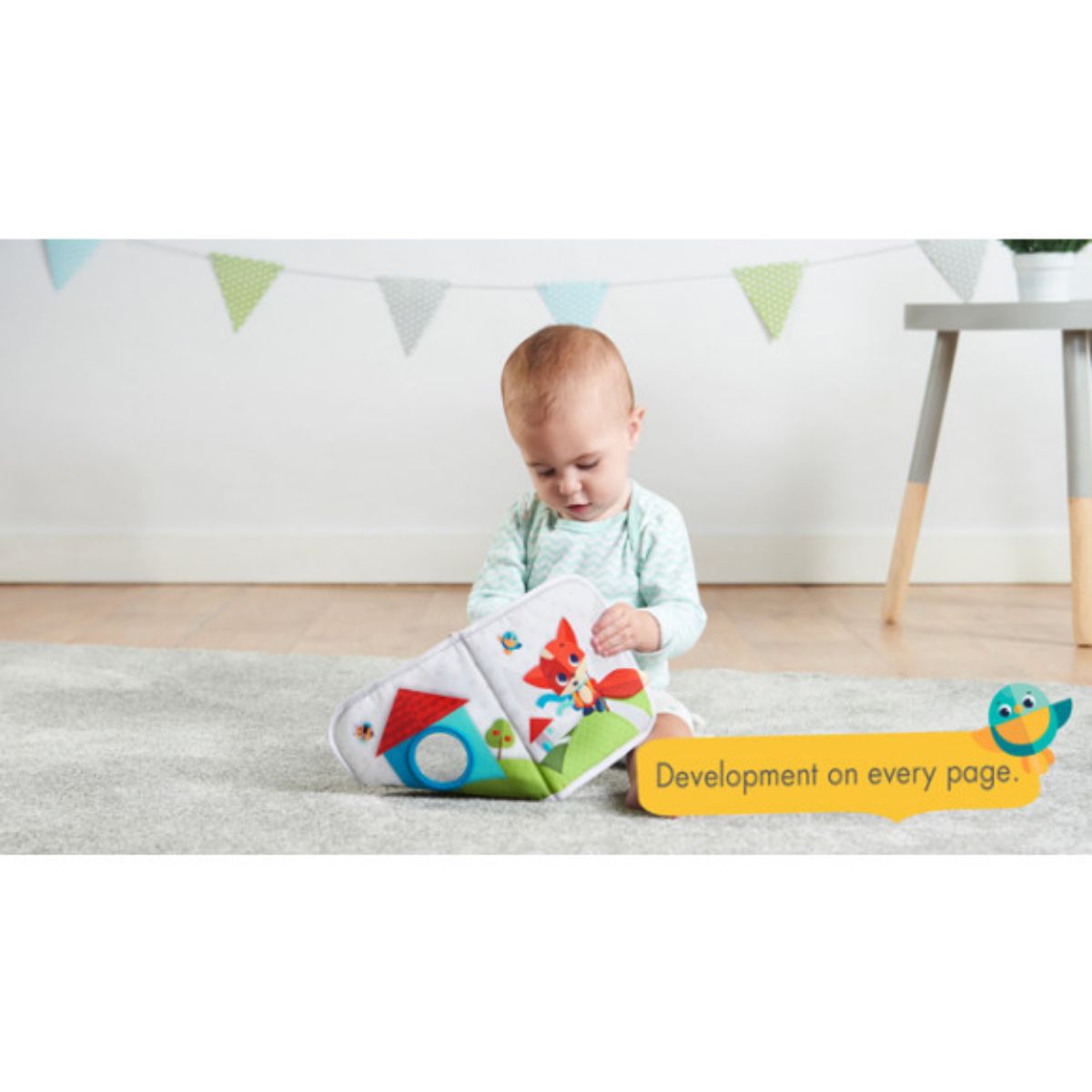 Tiny Love WHERE DO I TRAVEL SOFT BOOK | 6-18 Month Baby | Educational Touch and Feel Activity Toy | Washable Fabric, 1pc