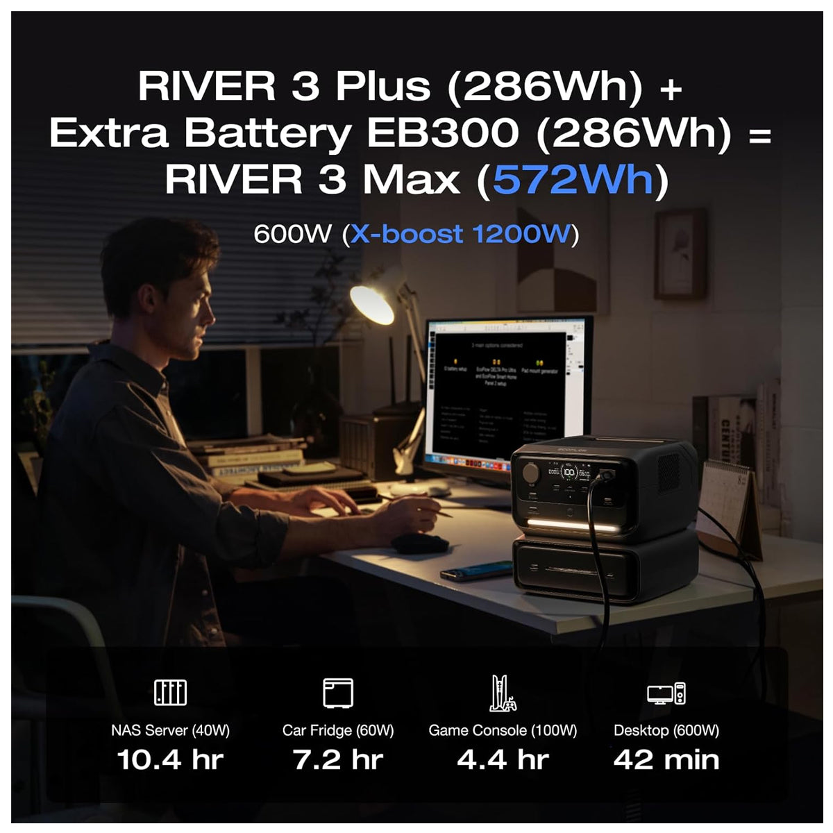 Ecoflow EB300 Battery for RIVER 3 Plus(286WH)