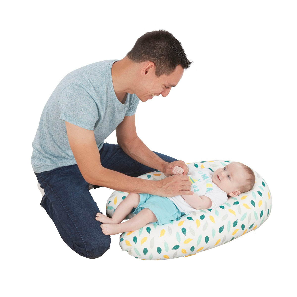 Badabulle Maternity Cusion Feathers | Nursing Pillow Comfortable with its microbead filling, Soft, stretch fabric