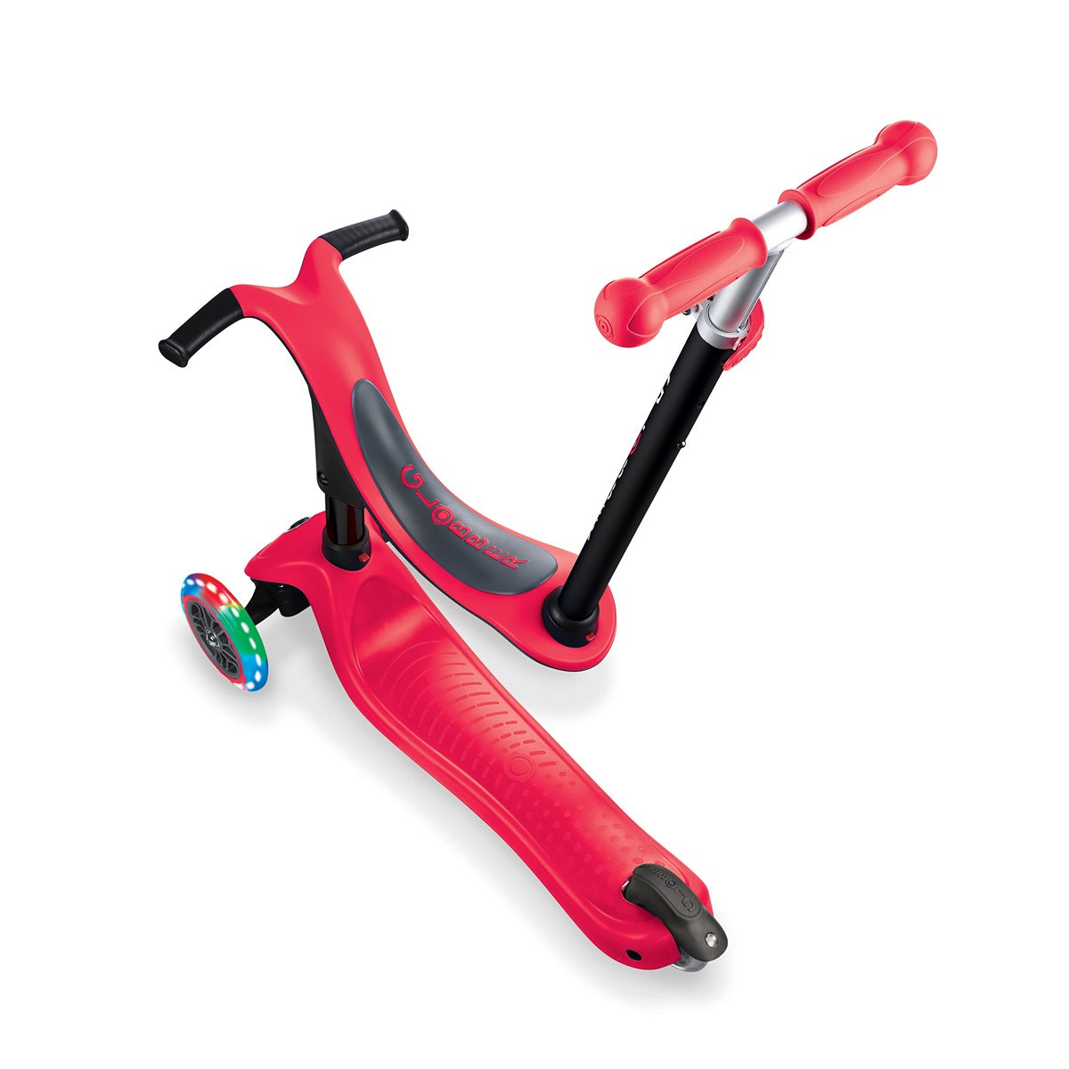 Globber GO UP SPORTY LIGHTS SCOOTER - RED