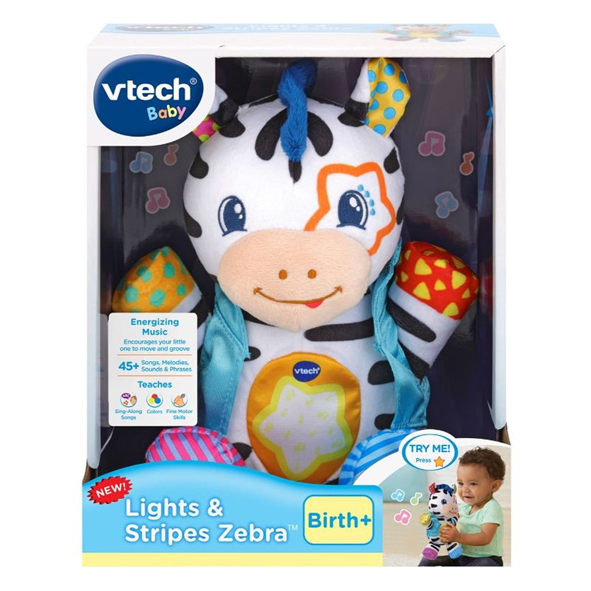 Vtech Lights & Stripes Zebra