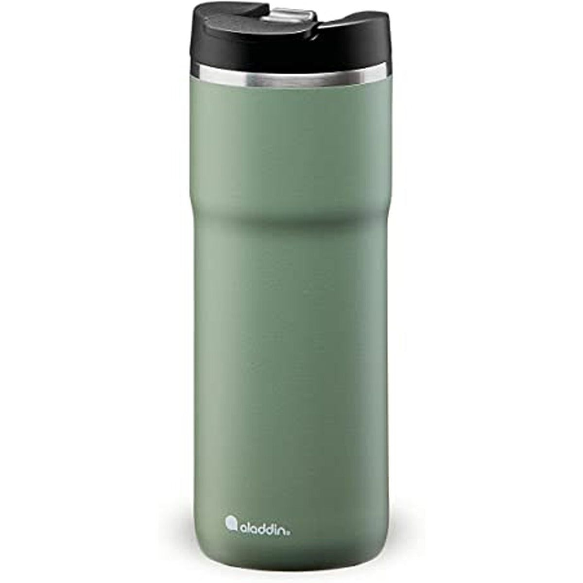 Aladdin Barista Java Thermavac Leak-Lock Stainless Steel Thermos Travel Mug for Hot Drinks 0.47L Sage Green â€“ Keeps Hot for 4 Hours - BPA-Free Reusable Coffee Cups - Leakproof - Dishwasher Safe