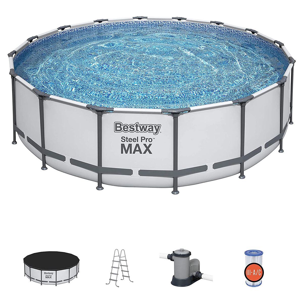 Bestway Steel Pro Max 16&quot; X 48&quot;/4.88M X 1.22M Pool Set