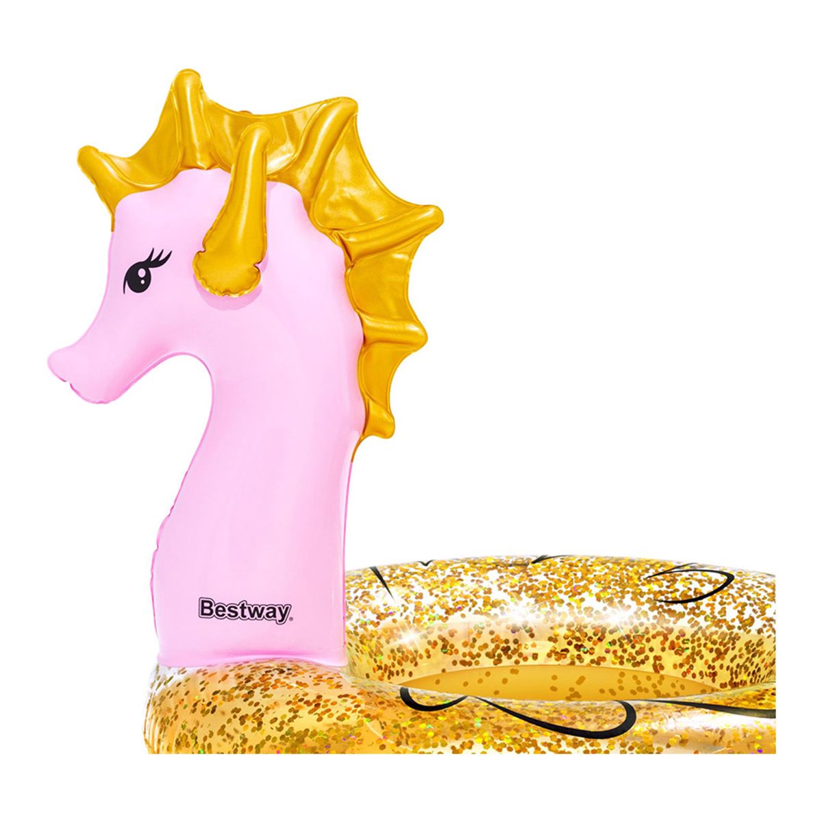 Bestway Gliter Seahorse Swim Ring - 115 X 104 Cm
